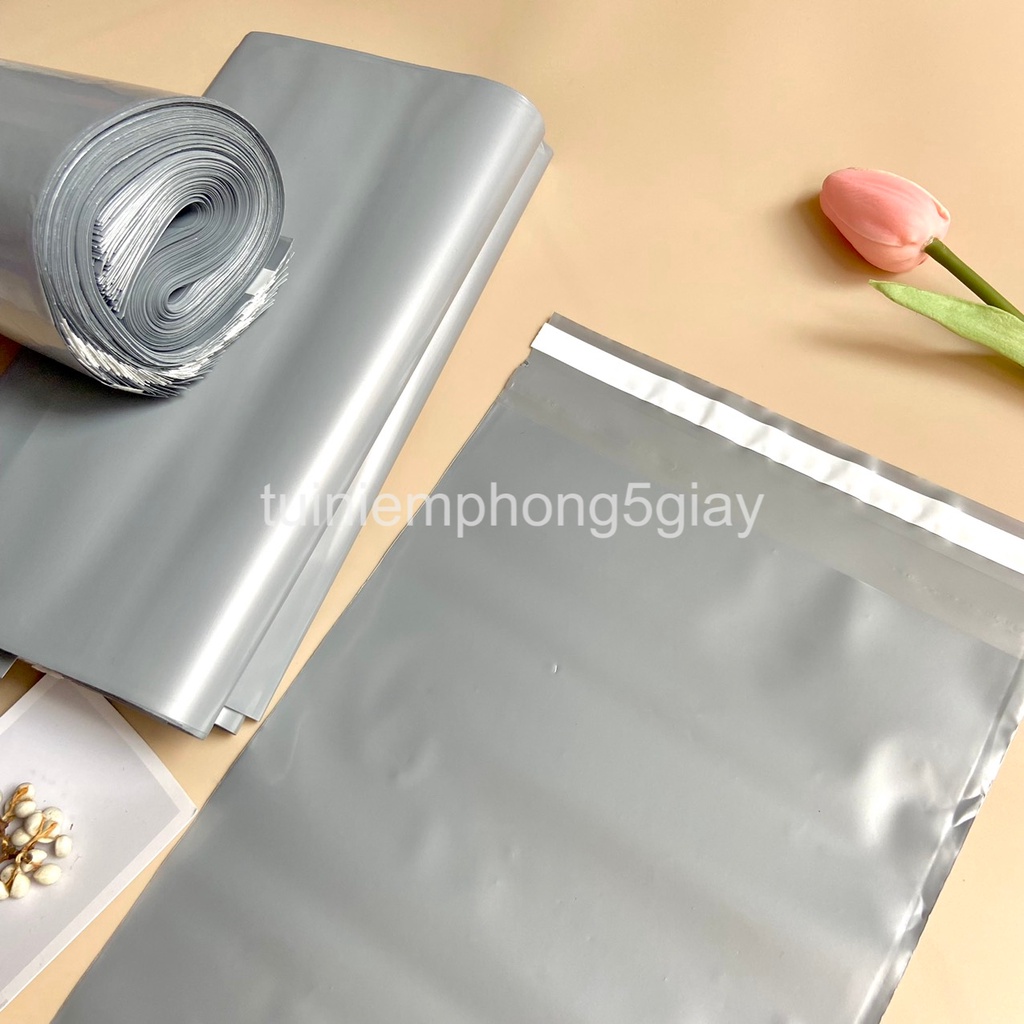 [1Kg–Màu Xám Bạc-Đủ size] Túi gói hàng niêm phong tự dính - túi đóng hàng chuyển phát nhanh có sẵn keo dính – 5 GIÂY