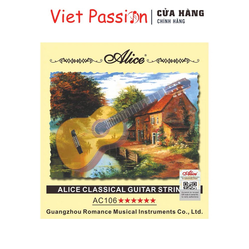 Dây đàn guitar classic Alice A106 chính hãng dây nilon cho đàn ghi ta cổ điển Viet Passion