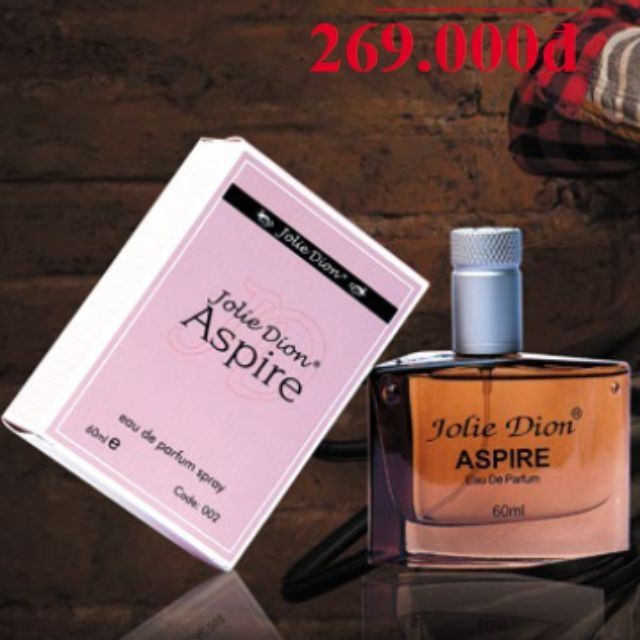 Nước hoa ASPIRE mạnh mẽ, trẻ trung, lịch lãm Eau the perfum của Jolie dion ms 002
