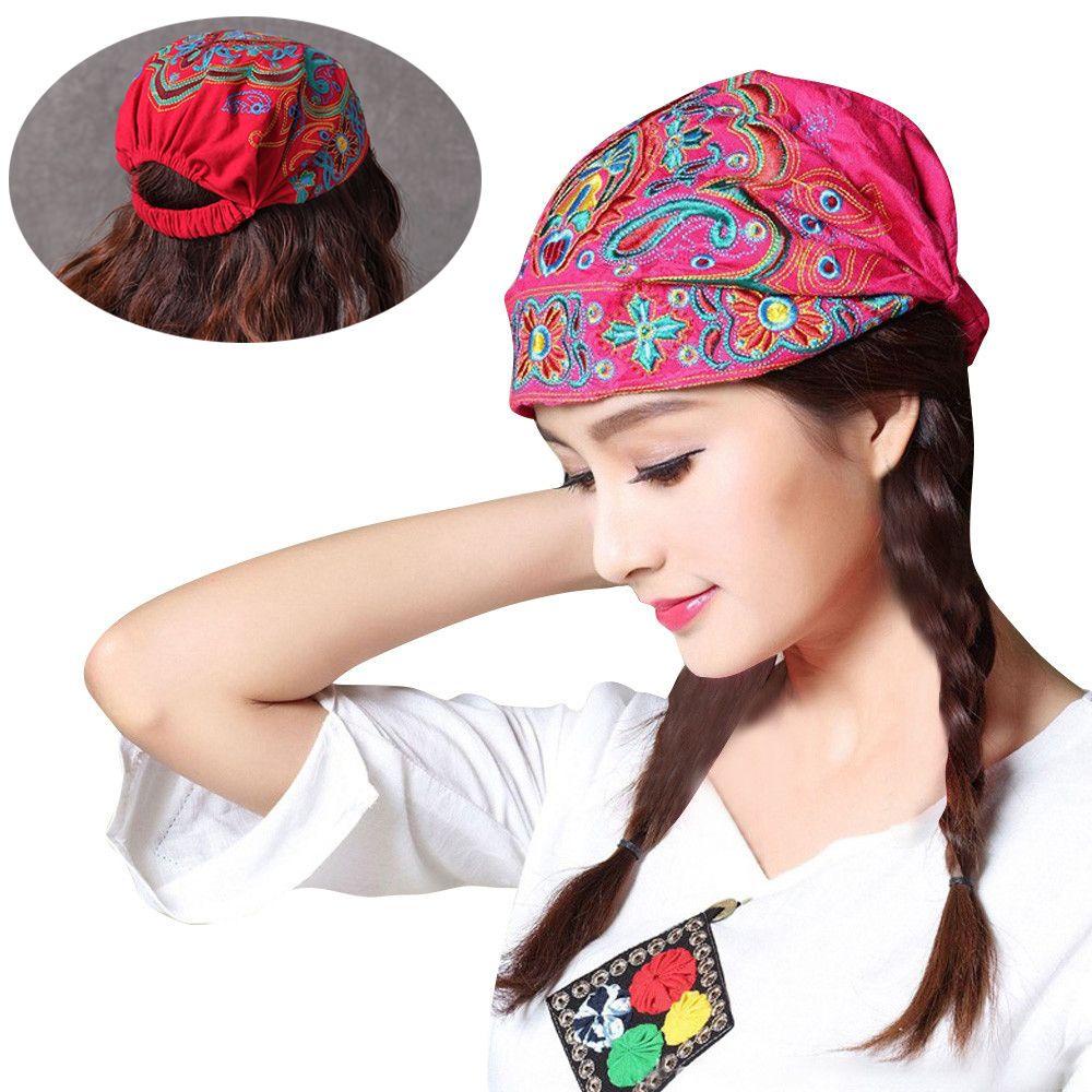 Mũ Trùm Đầu Họa Tiết Hoa Phong Cách Mexico Cho Nữ