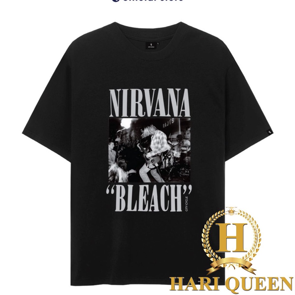 Áo phông Nirvana form rộng đẹp- Áo thun tay lỡ Unisex nam nữ kiểu hàn quốc vải cotton HARI in hoạ tiết