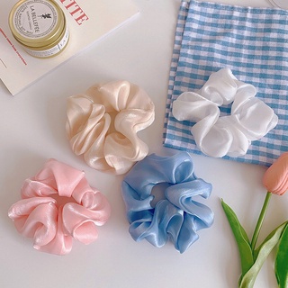 Dây cột tóc Scrunchies vải lụa dễ thương