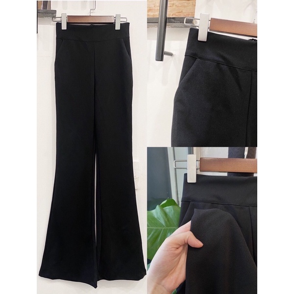 Quần Tây Loe Siêu Tôn Dáng 2 Túi Chất Vải Đẹp Full Size (Sẵn)