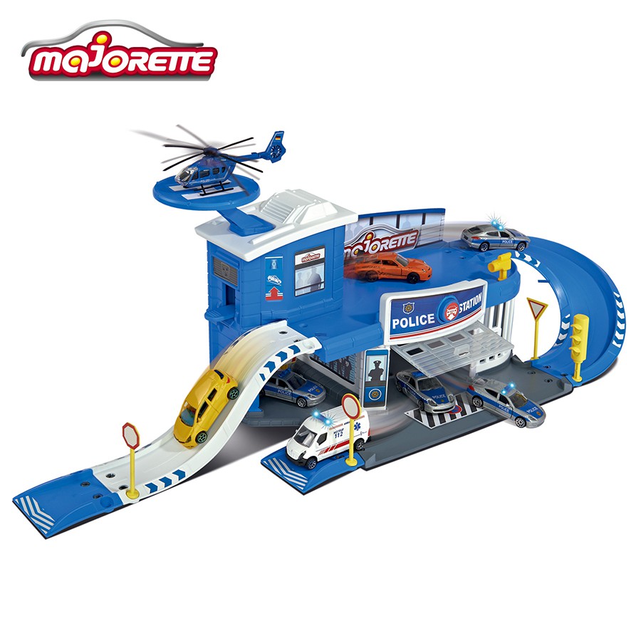 Bộ Đồ Chơi Mô Hình Trạm Cảnh Sát MAJORETTE Creatix Police Station + 1 Car 212050012038