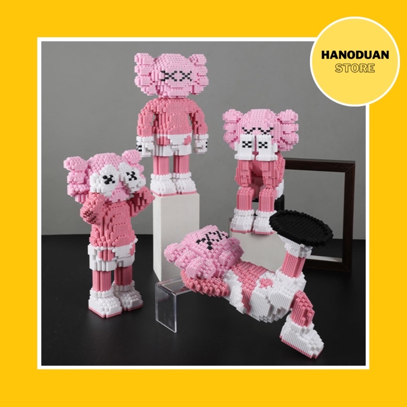 Kaws Size Lớn Đồ Chơi Lắp Ráp Mô Hình Nhân Vật Kaws Tặng Kèm Búa Lắp Ghép - Hanoduan Store