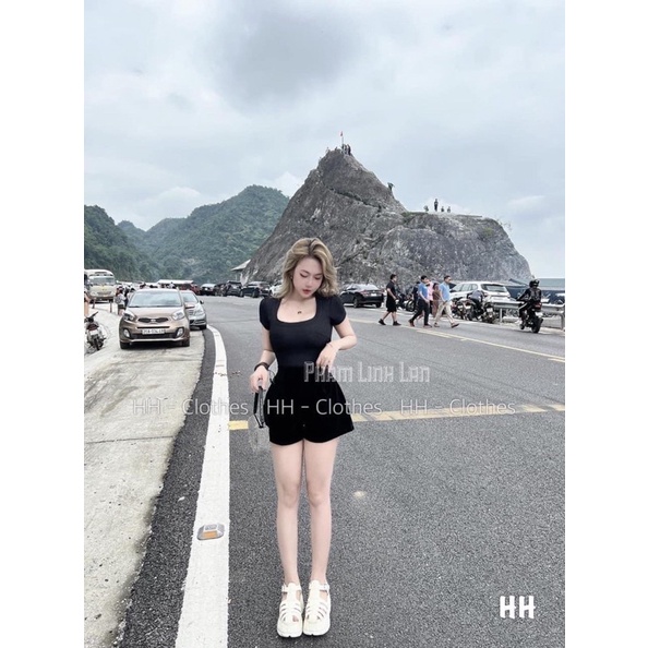 Quần sooc nhung tôn dáng siêu xinh