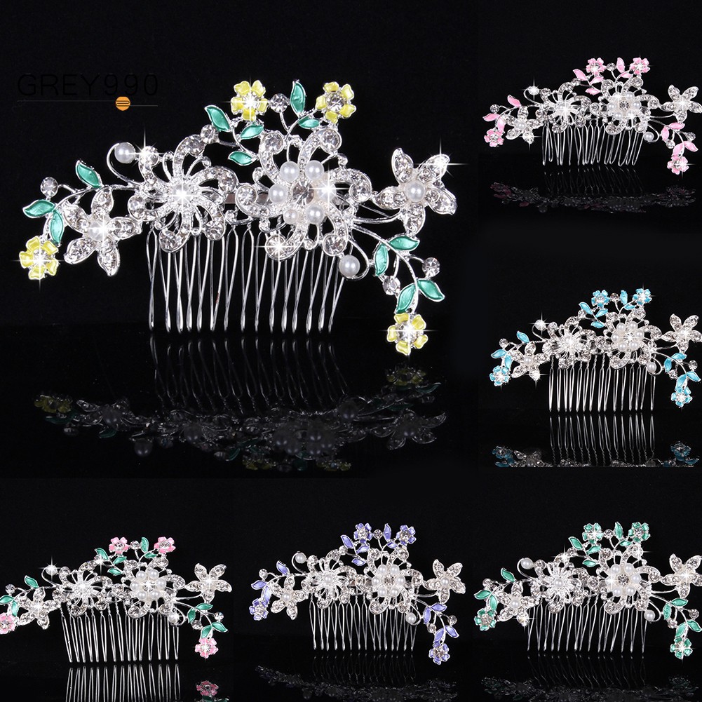 Lược cài tóc cô dâu đính ngọc trai