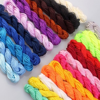 Dây đan vòng handmade 1mm - dây tết vòng đeo tay - vòng chỉ đỏ - chỉ ngũ sắc - phụ kiện charm bạc ag