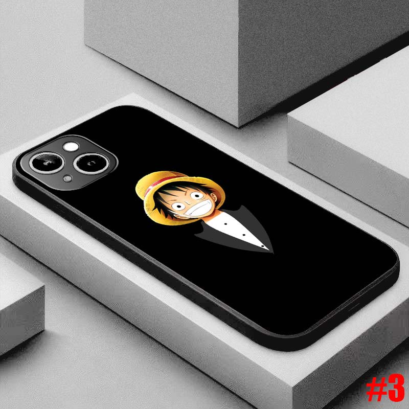 Ốp lưng TPU mềm Samsung Galaxy S7 Edge S8 S8+ Plus One Piece Black hoa văn