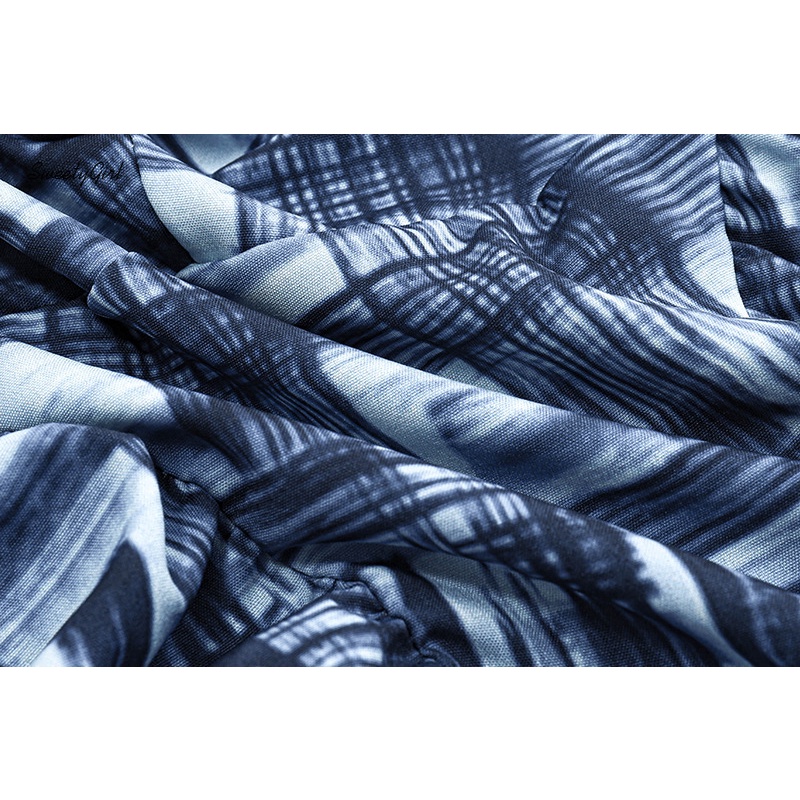 Áo Tank Top Hai Dây Dáng Ôm In Họa Tiết Caro Màu Xanh Dương Thời Trang 2022 Quyến Rũ Cho Nữ