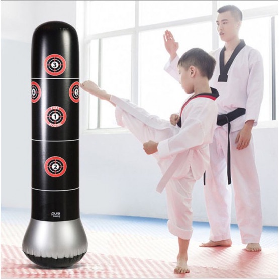 [ 𝑻𝑨̣̆𝑵𝑮 𝑲𝑬̀𝑴 𝑩𝑶̛𝑴 𝑯𝑶̛𝑰 ] Bao Trụ Đấm Bốc Tự Cân Bằng – PURE BOXING - 160cm – Đường Kính 48cm - ⚡𝑭𝑹𝑬𝑬𝑺𝑯𝑰𝑷⚡