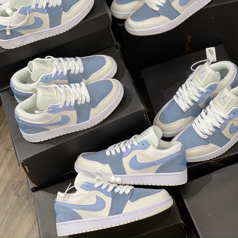 GIÀY JD1 LOW BLU SUEDE WHITE SC