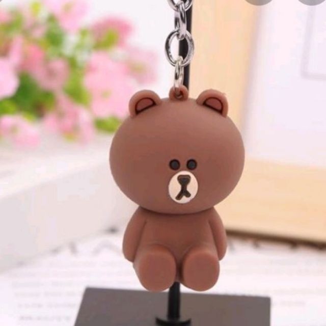 💖SIÊU KUTE💖 Móc khóa gấu Brown 🐻 silicon dễ thương siêu bền rẻ đẹp - Đông Y Vũ Đức Shop