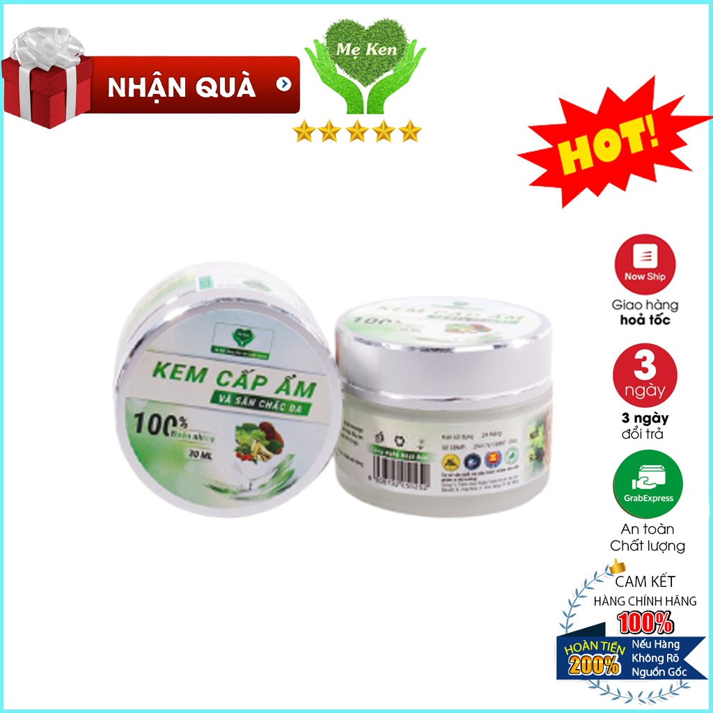 Kem cấp ẩm dưỡng da & săn chắc da Mẹ Ken 30ml - dưỡng trắng da, ngăn ngừa lão hoá, dưỡng ẩm Hủ 30ML