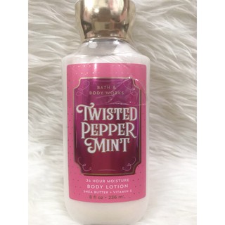 kem dưỡng ẩm Bath & Body Works Body Lotion - Twisted Pepper Mint 236ml của Mỹ