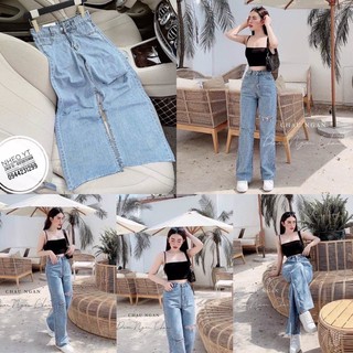 Quần jean suông nữ jean baggy jean ống suông nữ hàng hot