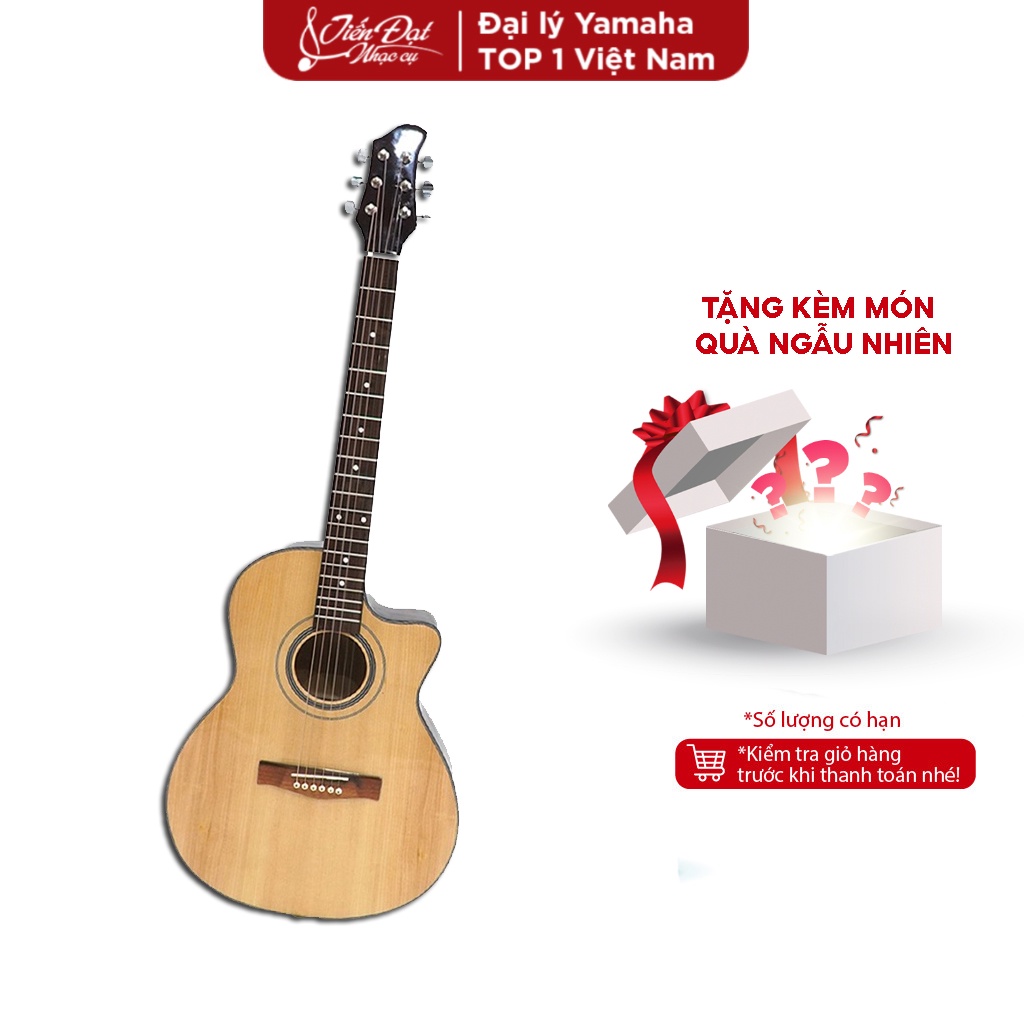Đàn Guitar Acoustic Việt Nam GA-10EL Mặt Gỗ Thông Cao Cấp - Full Phụ Kiện GA - Bảo Hành 6 Tháng Chính Hãng