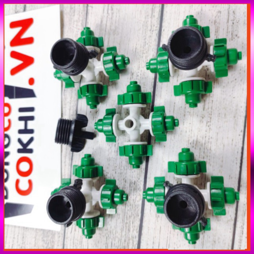 20 Béc phun sương 4 tia, kèm ren 21mm dùng tưới cây, tưới lan