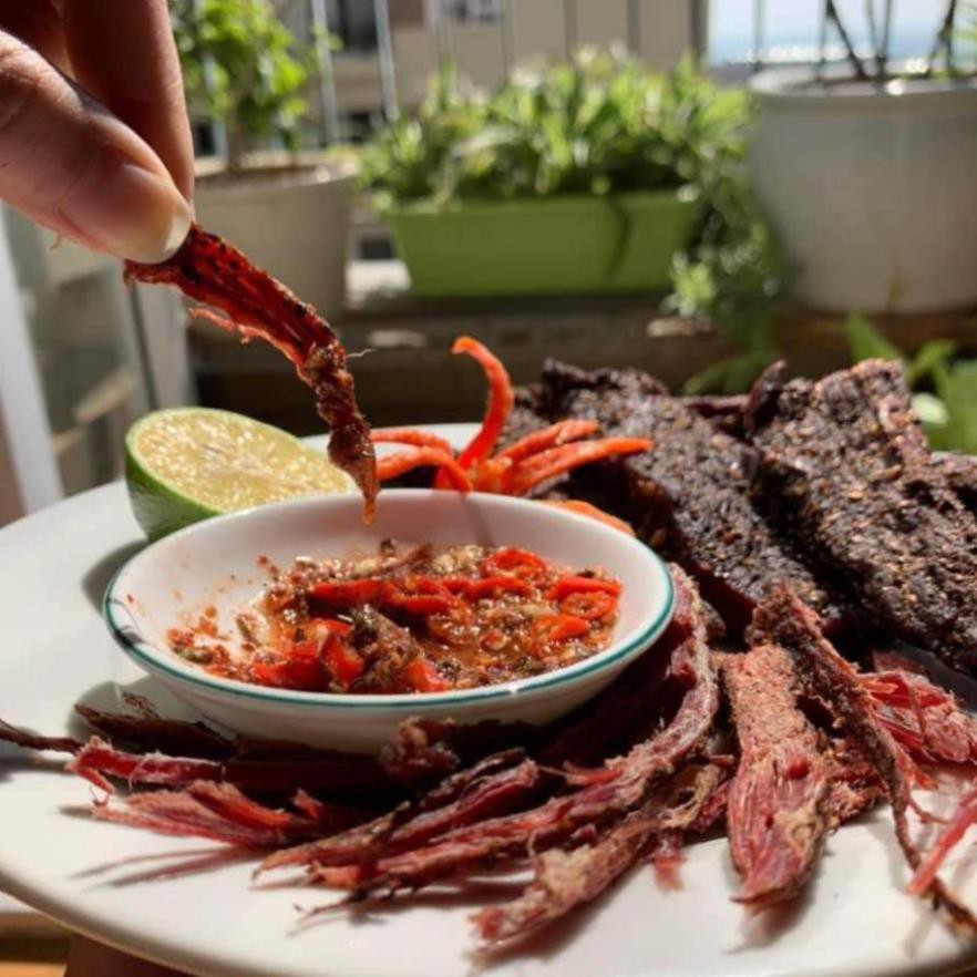 [250g]Thịt trâu gác bếp chuẩn Mường Lò Nghĩa Lộ [Thịt Loại 1][kèm chẳng chéo ướt người thái] | BigBuy360 - bigbuy360.vn