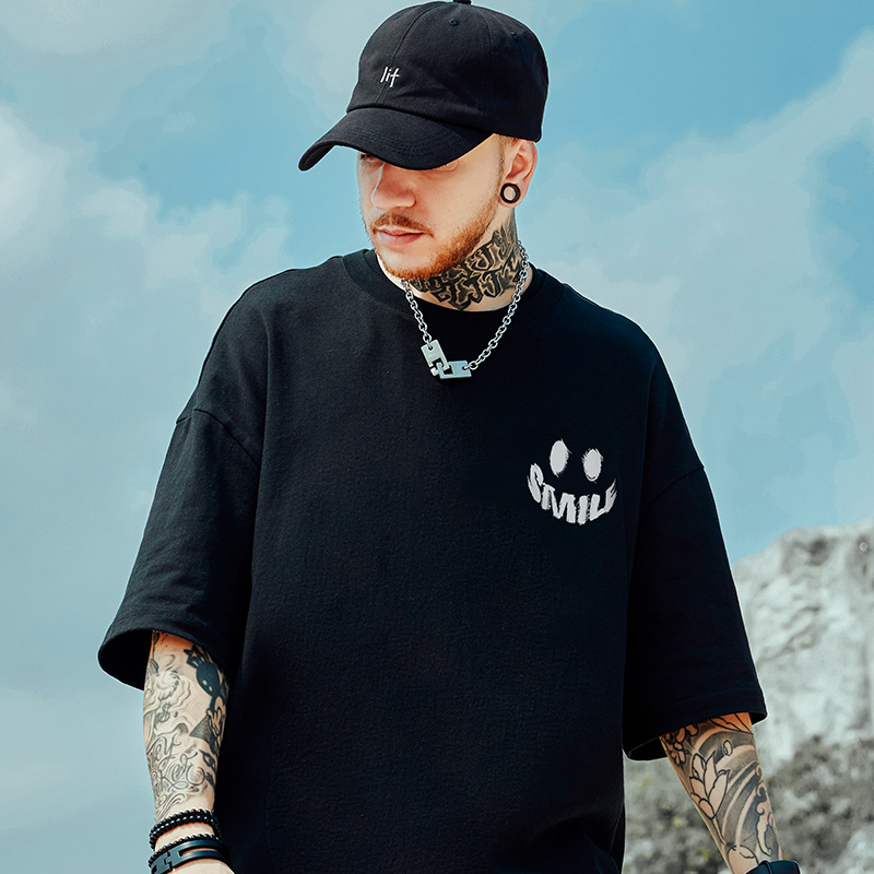 S-7XL Cotton Men T-shirts Sports Men's Clothing Oversized Plus Size T Shirt Harajuku Short Sleeve Tees Youth Men TShirt J82Q