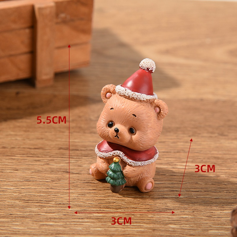 Tmdbyx Mô hình ông già nô en mini bằng nhựa dùng trang trí cây thông Giáng Sinh