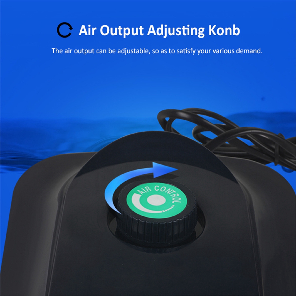 Super silent aquarium air pump Adjust large amount of air 2/4 Holes Aquarium Increase air pump Air compressor accessories