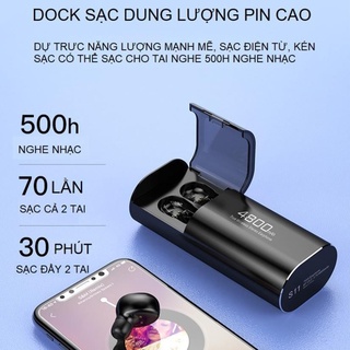 Tai nghe Bluetooth 5.0 S11 TWS Kiêm Sạc Dự Phòng 4800mAh - Chống nước IPX7  Lên 90h