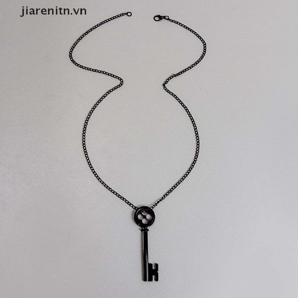 Jiarenitn Halloween Metal Coraline Key Skeleton Props Neil Gaiman Retro Black Treasure vn