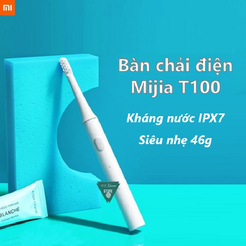 [CHÍNH HÃNG XIAOMI] Bàn chải điện xiaomi Mijia T100 chống nước IPx7 - Pin bền - 2 chế độ hoạt động bảo vệ nướu