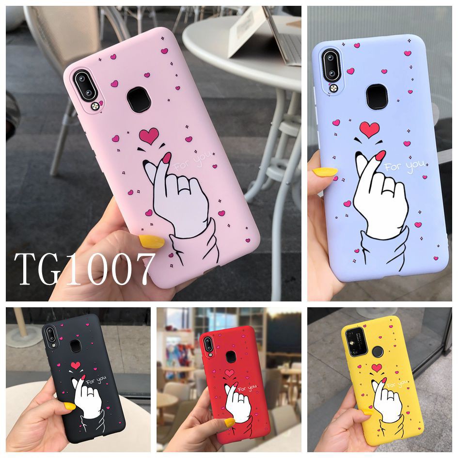 Vivo V9 V11 Pro Y19 Y17 Y15 Y12 Y11 2019 Y91 Y91C Y81 Y95 Y81i Y91i Pink Lover Heart Queen Princess Case Soft TPU Cover