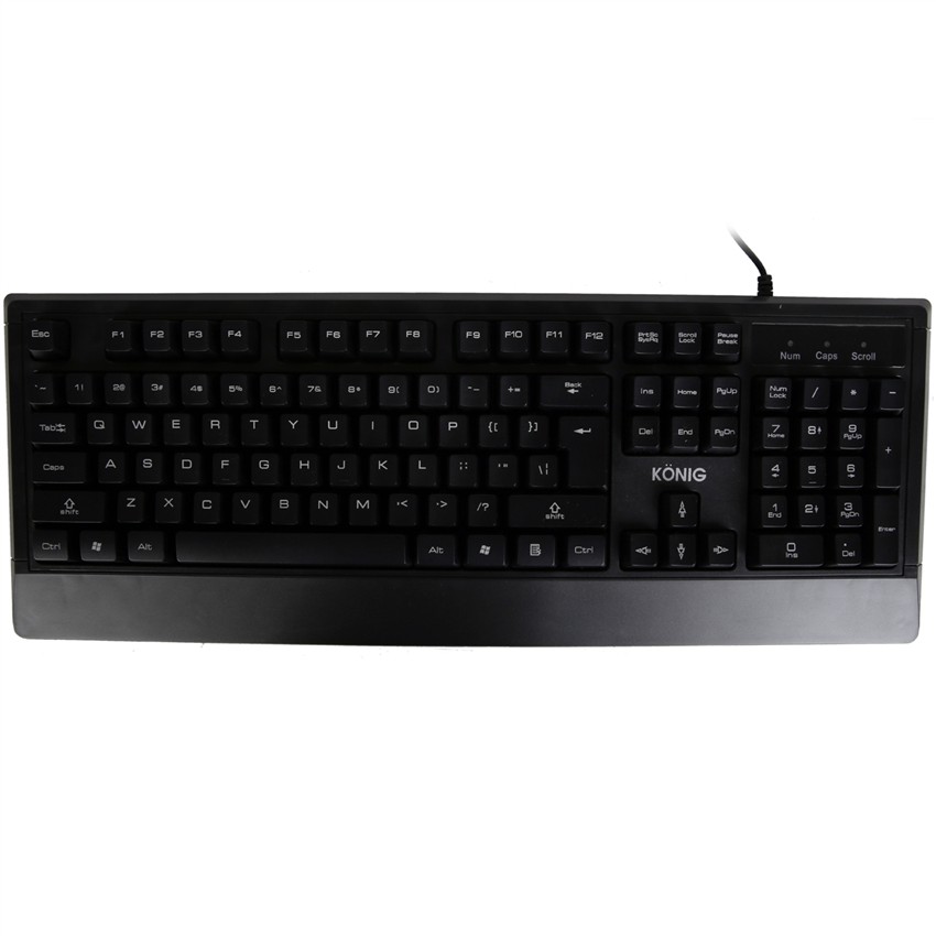 Bàn phím game thủ cao cấp KONIG KB518 màu đen | Shopee Việt Nam