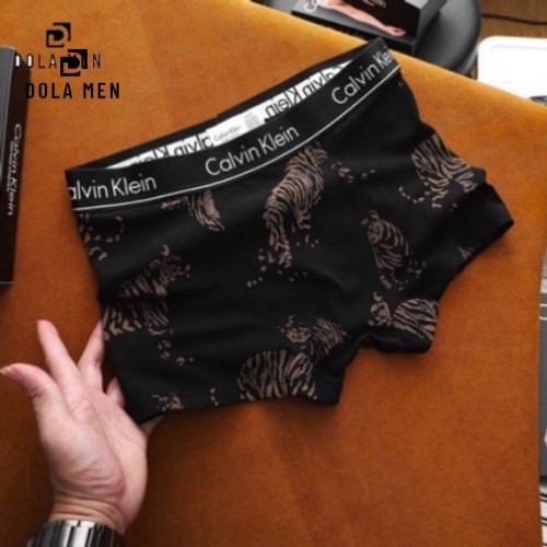 Hộp Pack 3 quần sịp nam Boxer CK - 4 màu - cotton - xuất xịn