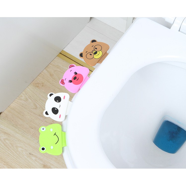 Dụng cụ tay cầm có miếng dán nâng nhấc mở lật nắp bồn cầu toilet thông minh tiện dụng kháng khuẩn cho bé