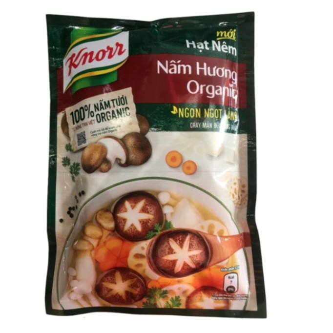 Knorr Hạt Nêm Chay Nấm Hương Organic Gói 170g