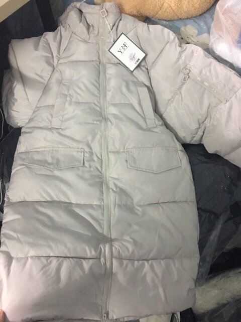 Sẵn Đen SML, Ghi S - Áo phao béo dáng dài loại đẹp AP15 (Ảnh thật sp) | BigBuy360 - bigbuy360.vn