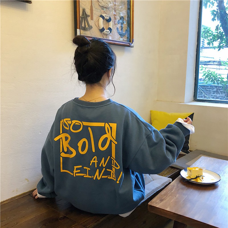 Áo SWEATER BOLD ULLZANG UNISEX phong cách Hàn Quốc chất nỉ 4 màu | BigBuy360 - bigbuy360.vn