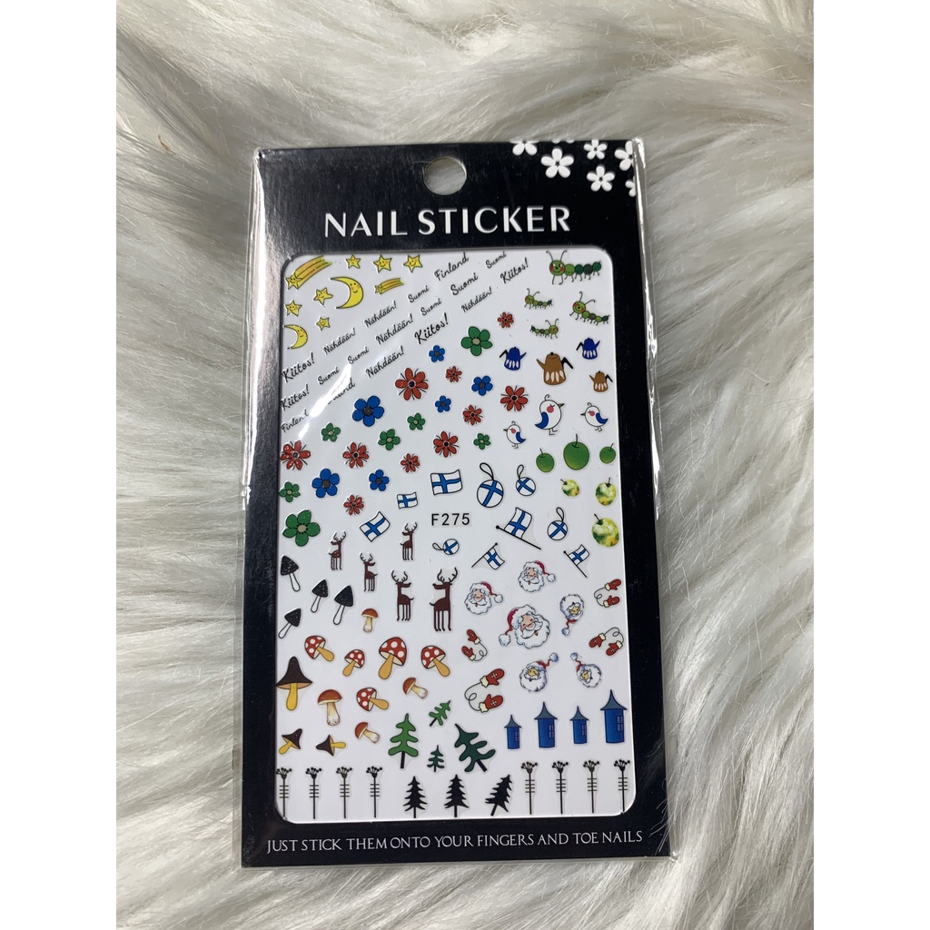 Sticker Trang Trí Móng Noel Siêu Đẹp 3