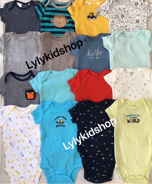 bodysuit tay ngắn bé trai (inbox chọn mẫu)