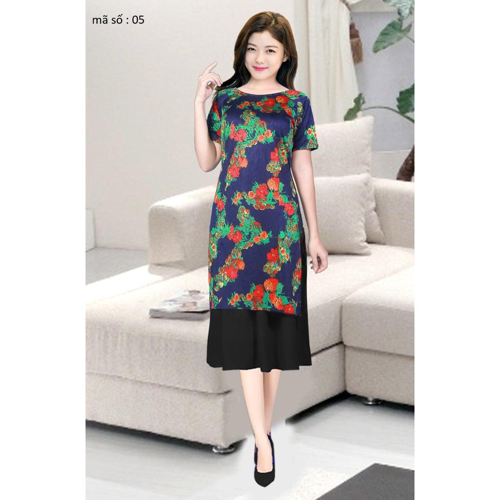 GIÁ XƯỞNG - Áo dài cách tân gấm thun