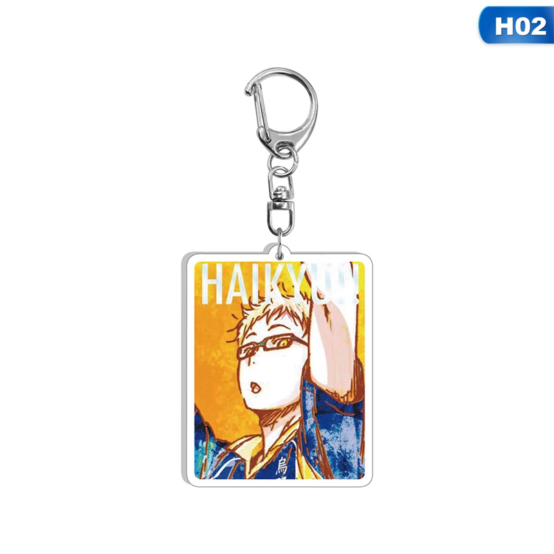 flowersqueen Móc Khóa Hình Nhân Vật Haikyuu Dễ Thương