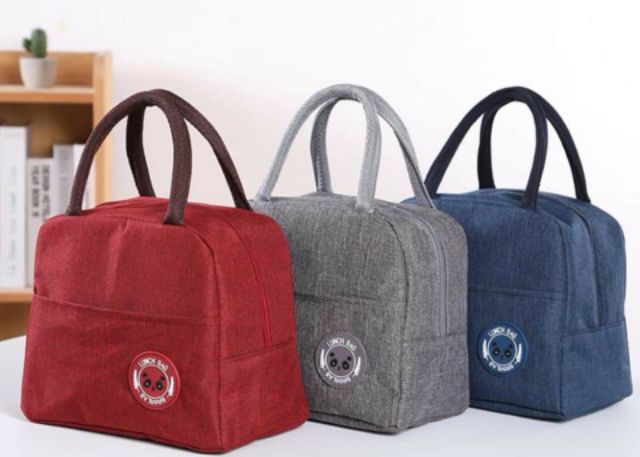 Combo túi giữ nhiệt , giữ lạnh LUNCH BAG cao cấp và 3 đá coldpack