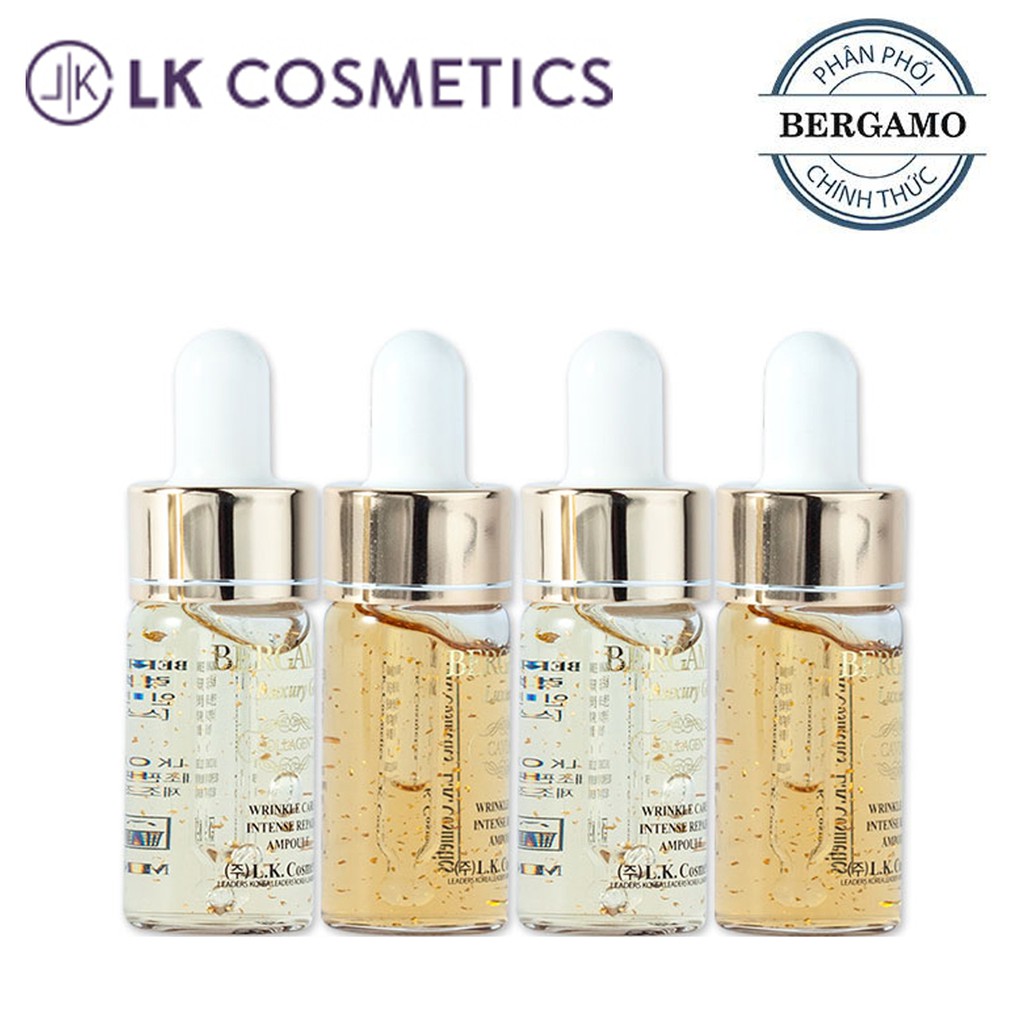 HỘP 4 LỌ SERUM CHỐNG NHĂN LUXURY GOLD BERGAMO