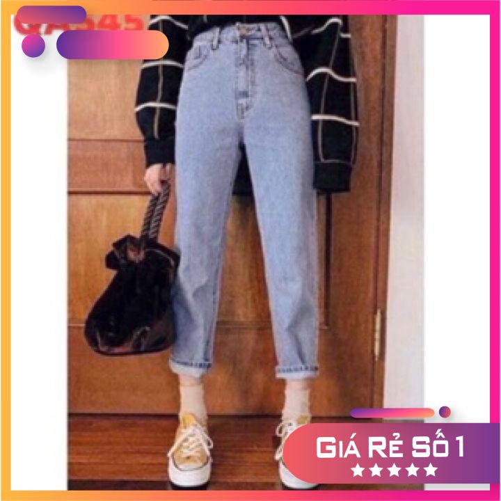Quần Baggy Nữ Đi Học Trơn HNShop [ Video + Ảnh Thật ]