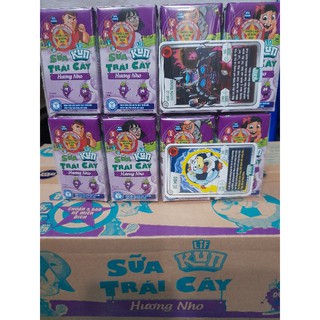 Thùng sữa Kun trái cây đủ mùi hương 110ml 48 hộp