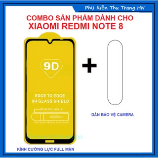 Combo Xiaomi Redmi Note 8 kính cường lực full màn + dán cường lực bảo vệ camera - phukienthutranghn