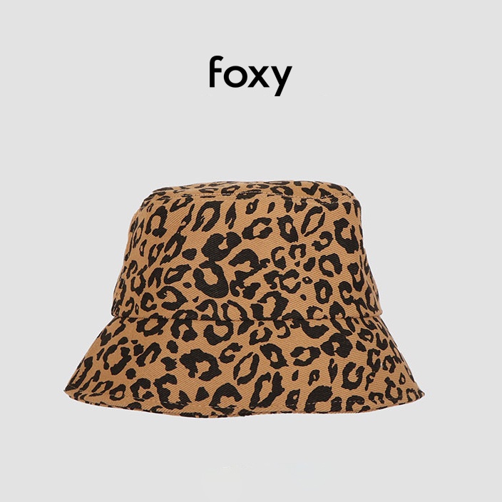 Mũ Bucket Nữ Nón Bucket Nữ FOXY Hoạ Tiết Hoang Dã Hottrend 2021 Phong Cách Hàn Quốc - FOY002
