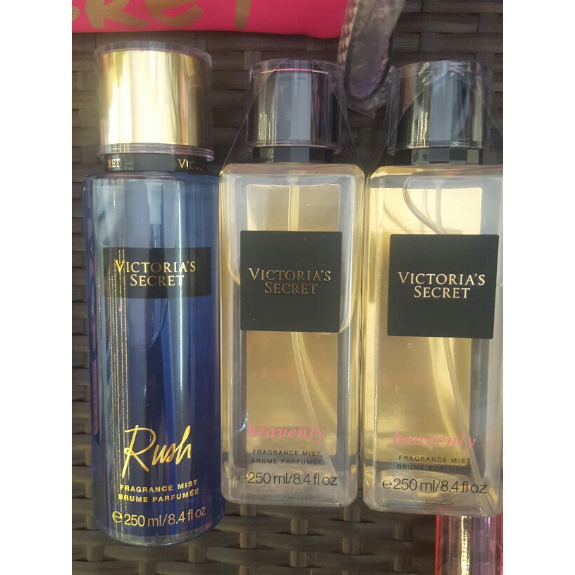 XỊT THƠM TOÀN THÂN SAU TẮM VICTORIA'' SECRET CHÍNH HIỆU:  RUSH / TEMPLATION / AMBER ROMANCE Fragrance Mist 250ML