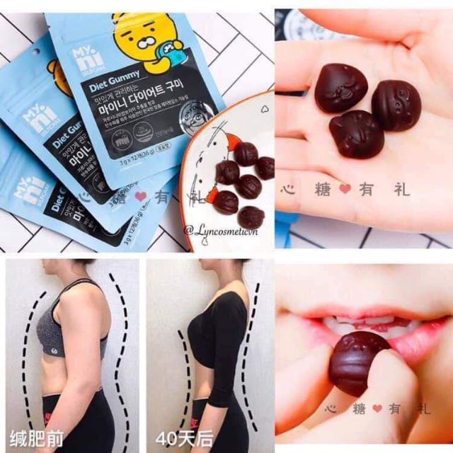 Kẹo dẻo giảm cân Diet Gummy Kakao Friends