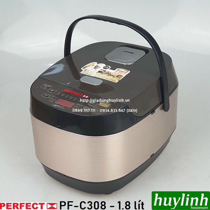 [Mã ELHAMS5 giảm 6% đơn 300K] Nồi cơm điện tử Perfect PF-C308 - 1.8 lít