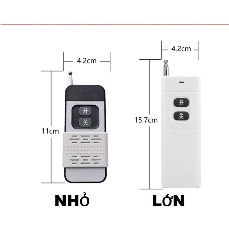 Remote điều khiển thiết bị từ xa, Tay phát RF 1000m, 3000M KÈM PIN